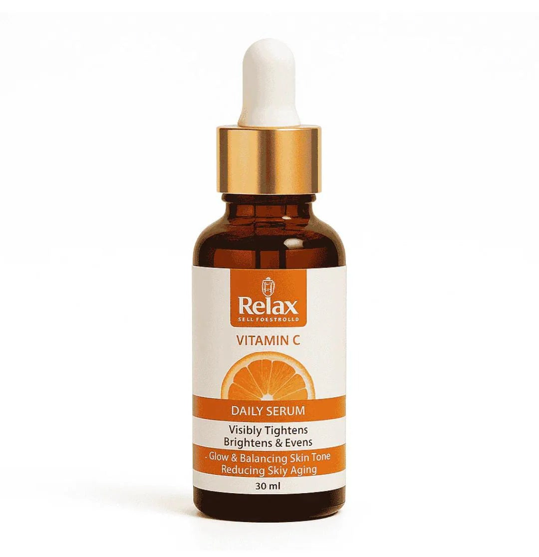 Relax Vitamin C Daily Serum - 30ml | Visibly Brightens, Evens Skin Tone, and Reduces Aging Signs for a Radiant, Youthful Glow