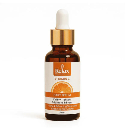 Relax Vitamin C Daily Serum - 30ml | Visibly Brightens, Evens Skin Tone, and Reduces Aging Signs for a Radiant, Youthful Glow